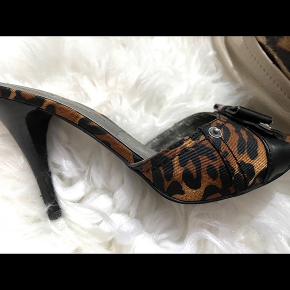 Guess Animal Print Slip on Heels - Picture 8 of 12